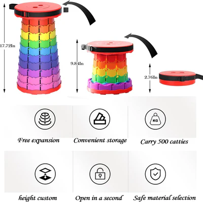 Portable Folding Camping Stool - Image 2
